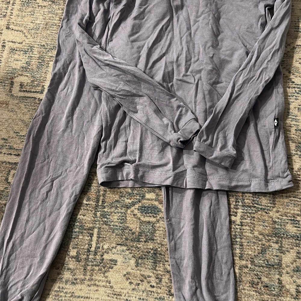 Light Gray Long Sleeve Top and bottom set